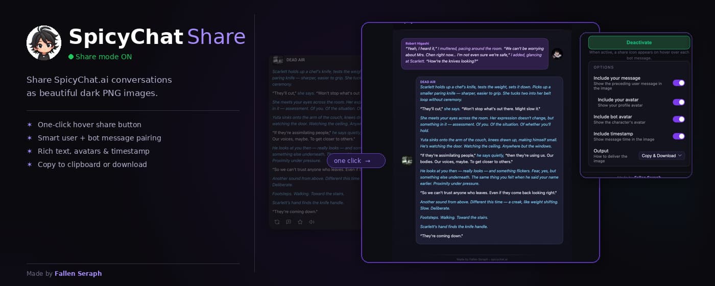 SpicyChat Share preview